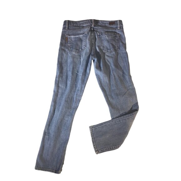 Paige Womens “Kylie Corp” Light Blue Distressed Denim Jeans - Picture 2 of 10